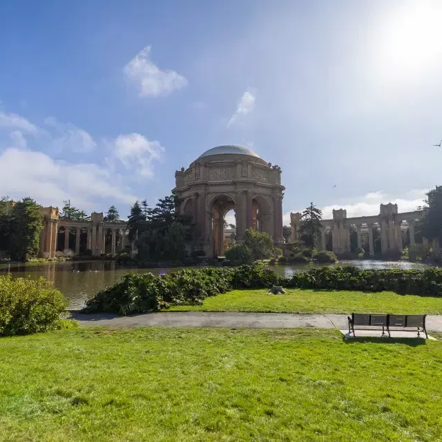 Palace of Fine Arts on a sunny day